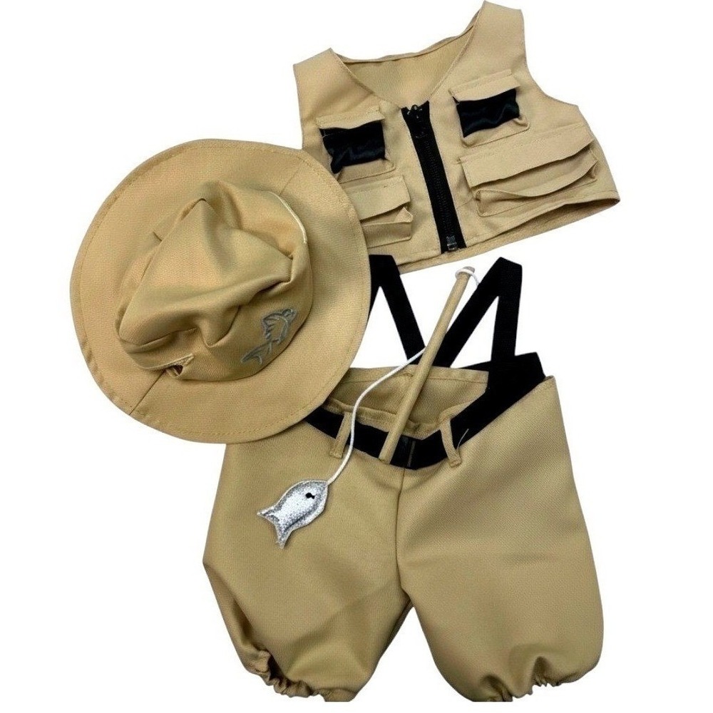Teddy Mountain Fisherman Outfit 4pc Set for 16 inch Plush Animals NWT 2352